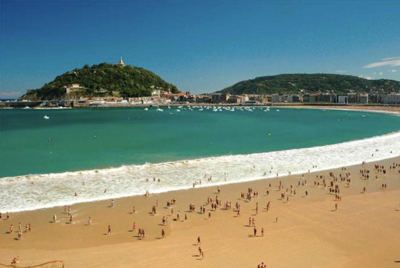 Paradise Luxurious Flat, Free Parking, 3 Double Rooms, Terrace, Jacuzzi, Fully Renovated San Sebastián Kültér fotó